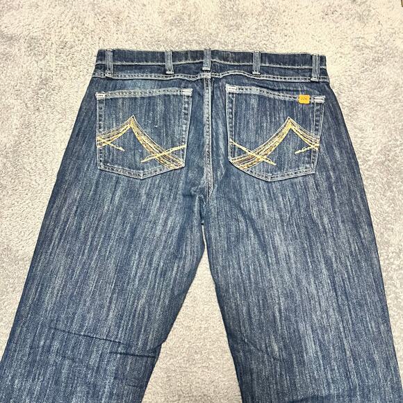 Wrangler FR 20X Bootcut Jeans Mens 34 x34 Flame Resistant Blue Denim - Picture 2 of 11